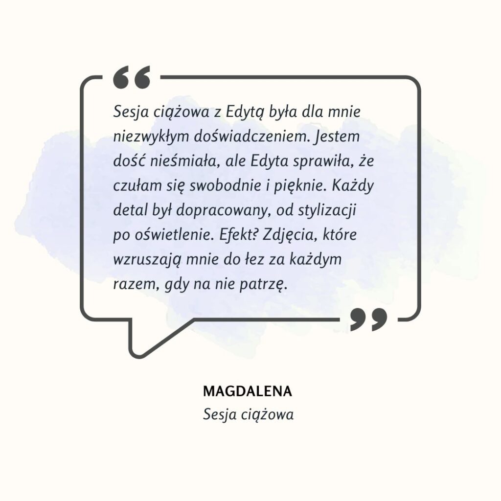Edyta to prawdziwa czarodziejka! Dzięki niej po raz pierwszy w życiu poczułam się tak piękna i pewna siebie. Atmosfera na sesji była luźna i pełna śmiechu, a efekty przerosły moje najśmielsze ocze (5)